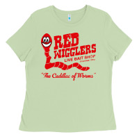 Matcha red wigglers Ladies Tee - artisFamous