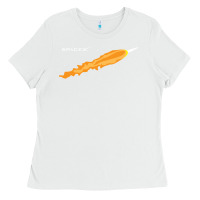 White SpaceX Rocket Ladies Tee - artisFamous