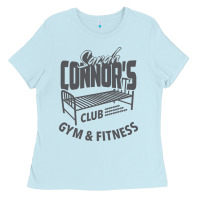 Baby Blue Sarah Connor's Club - Gym & Fitness Ladies Tee - artisFamous
