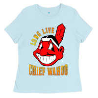 Baby Blue long live chief wahoos Ladies Tee - artisFamous