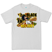 Dove Grey i am black history Premium Tee - CowGirlArtShop