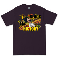 Plum i am black history Premium Tee - CowGirlArtShop