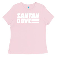Bubblegum Pink Santan Dave Ladies Tee - artisFamous