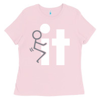 Bubblegum Pink it funny adult tshirt funny Ladies Tee - artisFamous