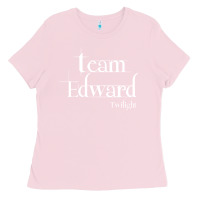 Bubblegum Pink team edward twilight Ladies Tee - artisFamous
