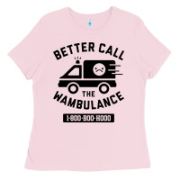 Bubblegum Pink wambulance Ladies Tee - artisFamous