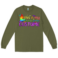 Army Green This is my straight person costume pride LGBTQ Long Sleeve Tee - BundleAndBundleShop