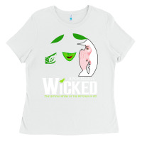 White wicked halloween Ladies Tee - artisFamous