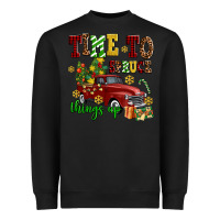 Black time to spruce things up Heavyweight Sweatshirt - AdoDesignShop