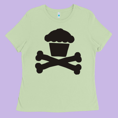 Johnny Cupcakes Funny Skull Ladies Tee Designed By Artisfamous