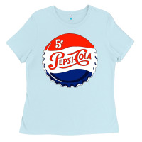 Baby Blue drink soda Ladies Tee - artisFamous
