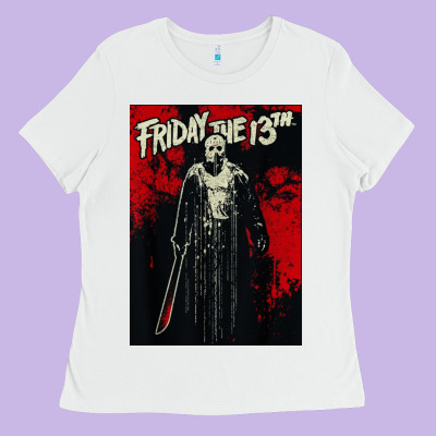 Friday The 13th Jason Drip Ladies Tee Designed By Artisfamous
