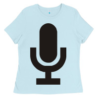 Baby Blue microphone funny music Ladies Tee - artisFamous