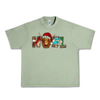 Oil Green noel long haired shaggy cow Urban Heavy Tee - Jasminsmagicworld