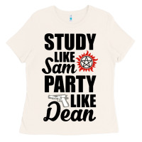 Bone study like sam party like dean Ladies Tee - artisFamous