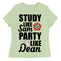 Matcha study like sam party like dean Ladies Tee - artisFamous