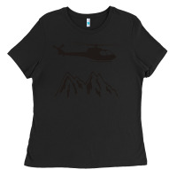 Black mountain rescue helicopter funny Ladies Tee - artisFamous