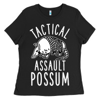 Black tactical assault possum Ladies Tee - artisFamous