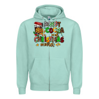 Seafoam hot cocoa and christmas movies Zipper Hoodie - AdoDesignShop