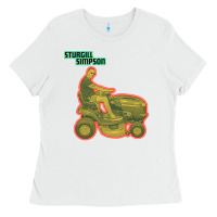 White Sturgill Simpson Tractor Ladies Tee - artisFamous