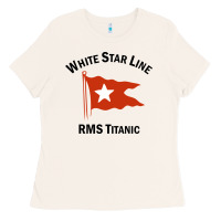 Bone white star line (1) Ladies Tee - artisFamous