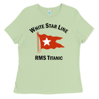 Matcha white star line (1) Ladies Tee - artisFamous