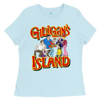 Baby Blue gilligan island Ladies Tee - artisFamous