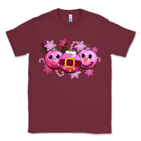 Burgundy pink christmas Classic Tee - CowGirlArtShop