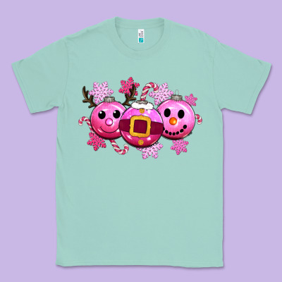 Pink Christmas Classic Tee Designed By Cowgirlartshop