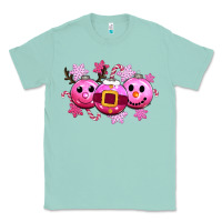 Seafoam pink christmas Classic Tee - CowGirlArtShop