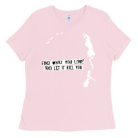 Bubblegum Pink charles bukowski Ladies Tee - artisFamous