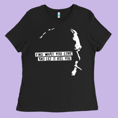 Charles Bukowski Ladies Tee Designed By Artisfamous