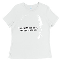 White charles bukowski Ladies Tee - artisFamous