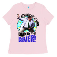 Bubblegum Pink chris farley   matt foley nostalgia Ladies Tee - artisFamous