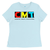 Baby Blue cmt Ladies Tee - artisFamous