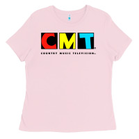 Bubblegum Pink cmt Ladies Tee - artisFamous
