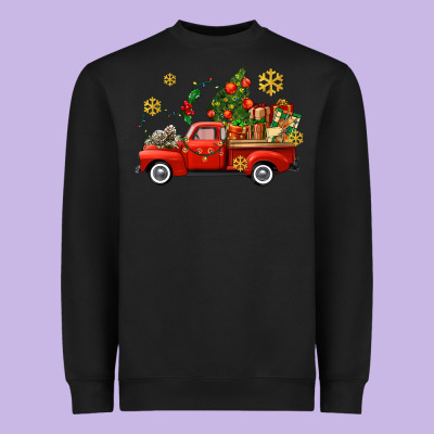 Christmas Truck Heavyweight Sweatshirt Designed By Adodesignshop