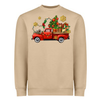 Mushroom Christmas truck Heavyweight Sweatshirt - AdoDesignShop