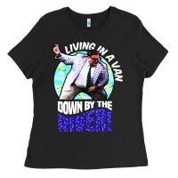 Black chris farley   matt foley nostalgia Ladies Tee - artisFamous