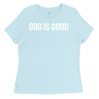 Baby Blue god is good Ladies Tee - artisFamous