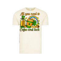 Vintage Arctic St. Patrick's All you need is coffee and luck Vintage Tee - OliviaCreatesArt