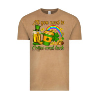 Vintage Camel St. Patrick's All you need is coffee and luck Vintage Tee - OliviaCreatesArt