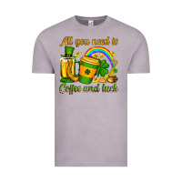 Vintage Zinc St. Patrick's All you need is coffee and luck Vintage Tee - OliviaCreatesArt
