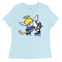 Baby Blue fighting saints Ladies Tee - artisFamous