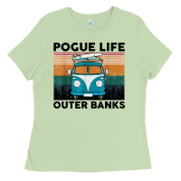 Matcha pogue life outer banks retro vintage Ladies Tee - artisFamous