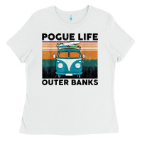 White pogue life outer banks retro vintage Ladies Tee - artisFamous