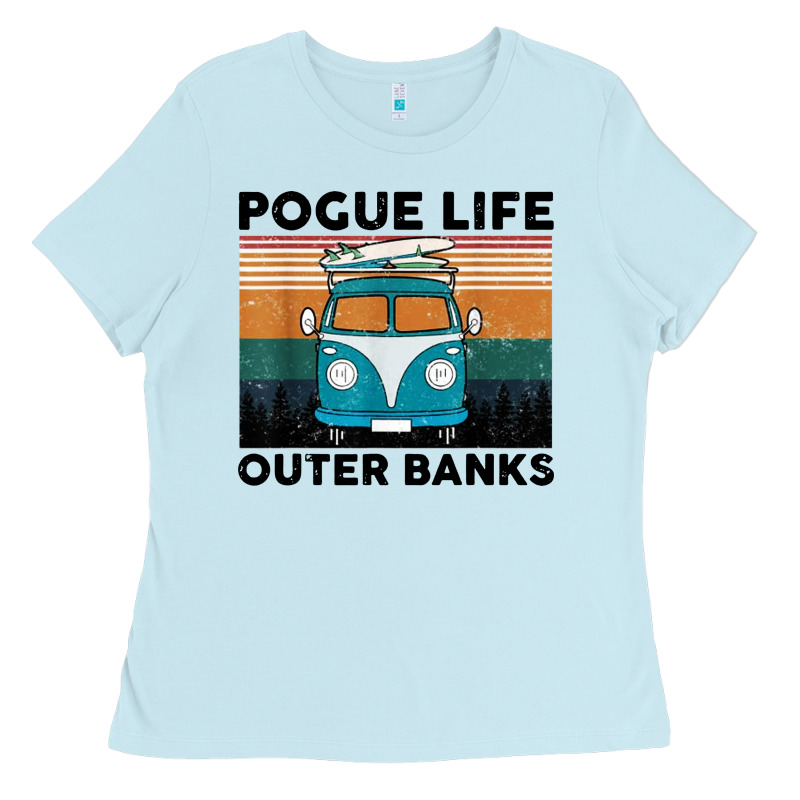 Pogue Life Outer Banks Retro Vintage Ladies Tee by artisFamous | Teevron