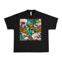 Black american yorkshire pig seamless pattern Urban Heavy Tee - FaDigitalArtStudio