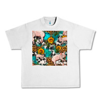 American Yorkshire Pig Seamless Pattern Urban Heavy Tee | Teevron