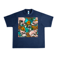 Navy american yorkshire pig seamless pattern Urban Heavy Tee - FaDigitalArtStudio